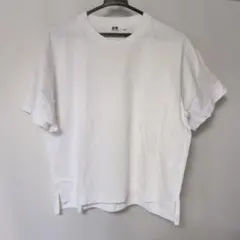 UNIQLO U AIRism コットンオーバーサイズTシャツ ホワイト Mのサムネイル