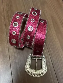 ベルト　ピンク