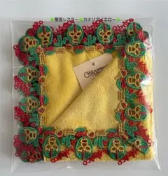 【新品未使用】近沢レース タオルハンカチ 覆面レスラー カナリアイエロー