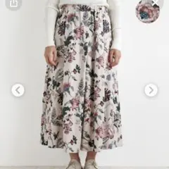 美品✨ラルフローレン インド綿100% ティアードスカート 花柄 ブルー M 美品✨ラルフローレン インド綿100% ティアードスカート 花柄 ブルー M