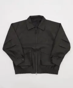 WEGO メンズ ブラック フェイクレザー ジップアップジャケットのサムネイル