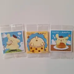パステル×ポムポムプリン さくさくラスク オリジナルシール 3種セット
