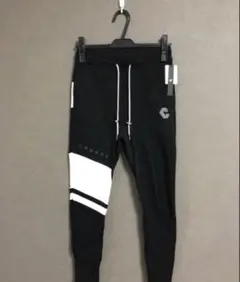 限定品】クロノス CRONOS スキニーパンツ ブラック×ホワイト Sサイズ 