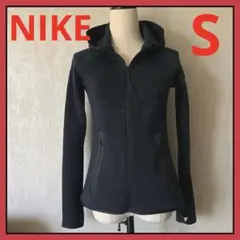 NIKE ナイキ　レディース　フルジップパーカー　S 黒　美品　スリムフィット