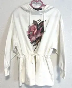 GU UNDERCOVER フラワープリント パーカー M