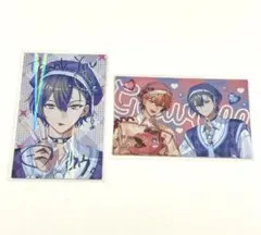 小柳ロウ 赤城ウェン ぎゃうるふ チェキ風カード にじさんじ レア ノーマル