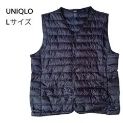UNIQLO ユニクロ　ウルトラライトダウンベスト　ネイビー　L