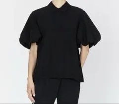 YOKOCHANバルーンスリーブポイントカラーブラウス　38 ブラックのサムネイル