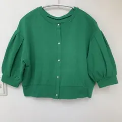 LOWRYS FARM 2WAY 半袖カーディガン プルオーバー グリーンのサムネイル