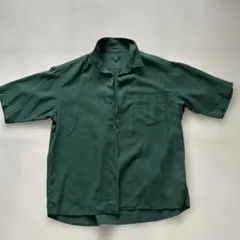 ITEMS URBAN RESEARCH 半袖シャツ ダークグリーン