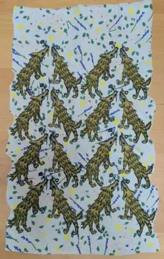 ミナペルホネン　ハギレ　wolf＆flower✖pleasure herb　特価