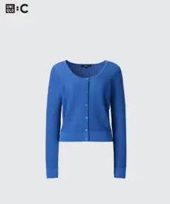 未使用に近い★UNIQLO C レースラウンドネックショートカーディガン