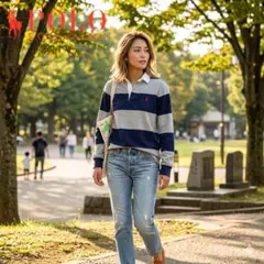 ラルフローレン　Ralph Lauren ラガーシャツ M 長袖 ポロシャツ