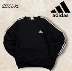adidas スウェットトレーナー 長袖 メンズ L-XL ビッグシルエット