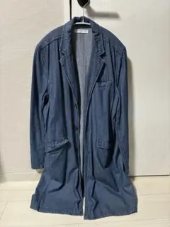 デニムブルー ロングジャケット Mサイズ
