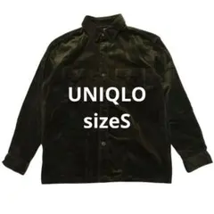 UNIQLO ユニクロ コーデュロイワークシャツ オリーブ S