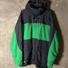 Old Quiksilver マウンテンパーカー ブラック グリーンのサムネイル