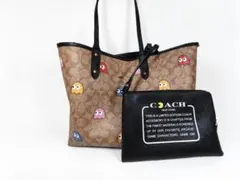 訳あり COACH バッグ シティ トートバッグ シグネチャー パックマン