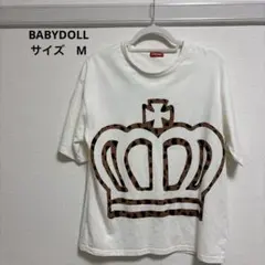 BABYDOLL クラウン レオパード柄 Tシャツ ホワイト M NO.13のサムネイル