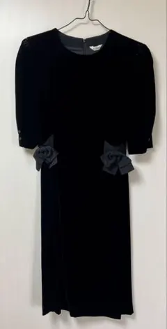 黒いベルベットドレス　最終値下げ