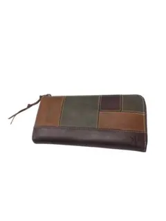 完売品 Ain Soph L字ファスナー長財布 マルチカラー Rust 牛革のサムネイル