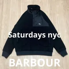 Saturdays NYCフリースジャケット S ブラック 2025年最新】サタデーズニューヨークシティフリースの人気