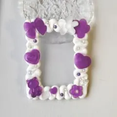 ホイップデコ　トレカケースclear purple