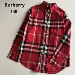 バーバリー　長袖　ボタンダウン　チェック　シャツ　ブラウス　男の子　秋　冬