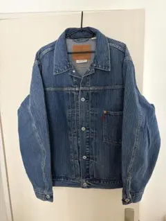 試着のみ！LEVI'S TYPE1 ストライプデニムジャケット XL