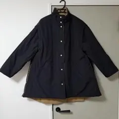 BEAMS　HEART 黒 リバーシブル4Wayコート　FreeSize