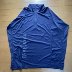 モンベル　クールライト ロングスリーブジップシャツ　Ｌサイズ　ネイビー