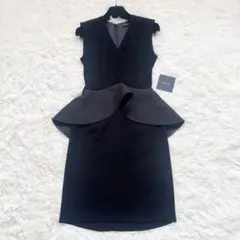 【美品】YOKO CHAN＊ペタルスリーブワンピース＊40サイズ＊ブラック 美品✨YOKO CHAN ヨーコチャン ペタルスリーブ ワンピース ブラック