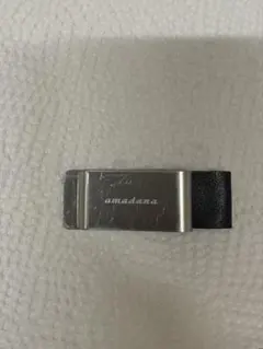 amadana マネークリップ レザーコンビ