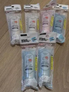 新品未使用ダイソー　ホイップクリームのり 6本セットDAISO　工作白ピンク水色