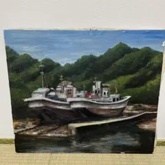 油彩画 風景画 アーチ橋 自動車 街並み キャンバス - メルカリ