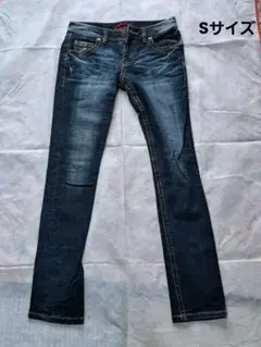 ダークブルー スキニーデニム