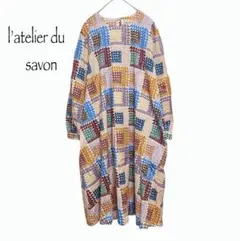 アトリエドゥサボン　l'atelier du savon ネップキルトワンピースのサムネイル