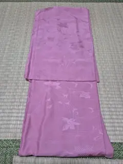 色無地 着物 ピンク 花柄