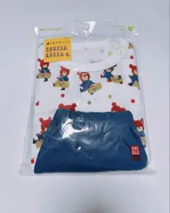 【新品】ユニクロ　絵本コレクション　パジャマ　くま　半袖　80cm