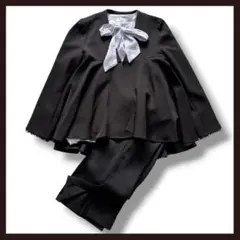 ルイルエブティック　ペプラムジャケット　セットアップ　ブラック　3点セット