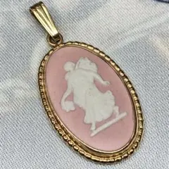 WEDGWOOD ピンク カメオ ペンダントトップ