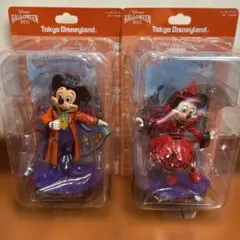 ディズニーフィギュアリンセットミニーミッキー ミッキー&ミニー 木彫り 人形 ドール フィギュアリン 2点セット CONRAD