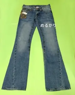 トゥルーレリジョン ヴィンテージ ウォッシュデニム　ボビーゴディバ 刺繍ジーンズ