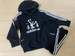 adidas ディズニーコラボ フード付きジャージ セットアップ100cm