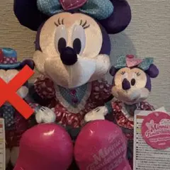 【ミニー】ぬいぐるみ ぬいぐるみバッジ パルパルーザ ミニーのファンダーランド