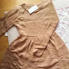 アースミュージック&エコロジー新品ドットニットワンピース