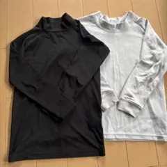 長袖アンダーシャツ2枚セット（黒・白）