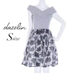 dazzlin フラワーボーダーコンビワンピース