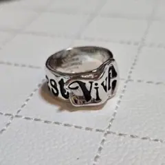 シルバー】ヴィヴィアンウエストウッド 指輪 ベルトリング レディース Sサイズ