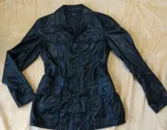 ポールスミス ミリタリージャケット M65 ブラック LL光沢